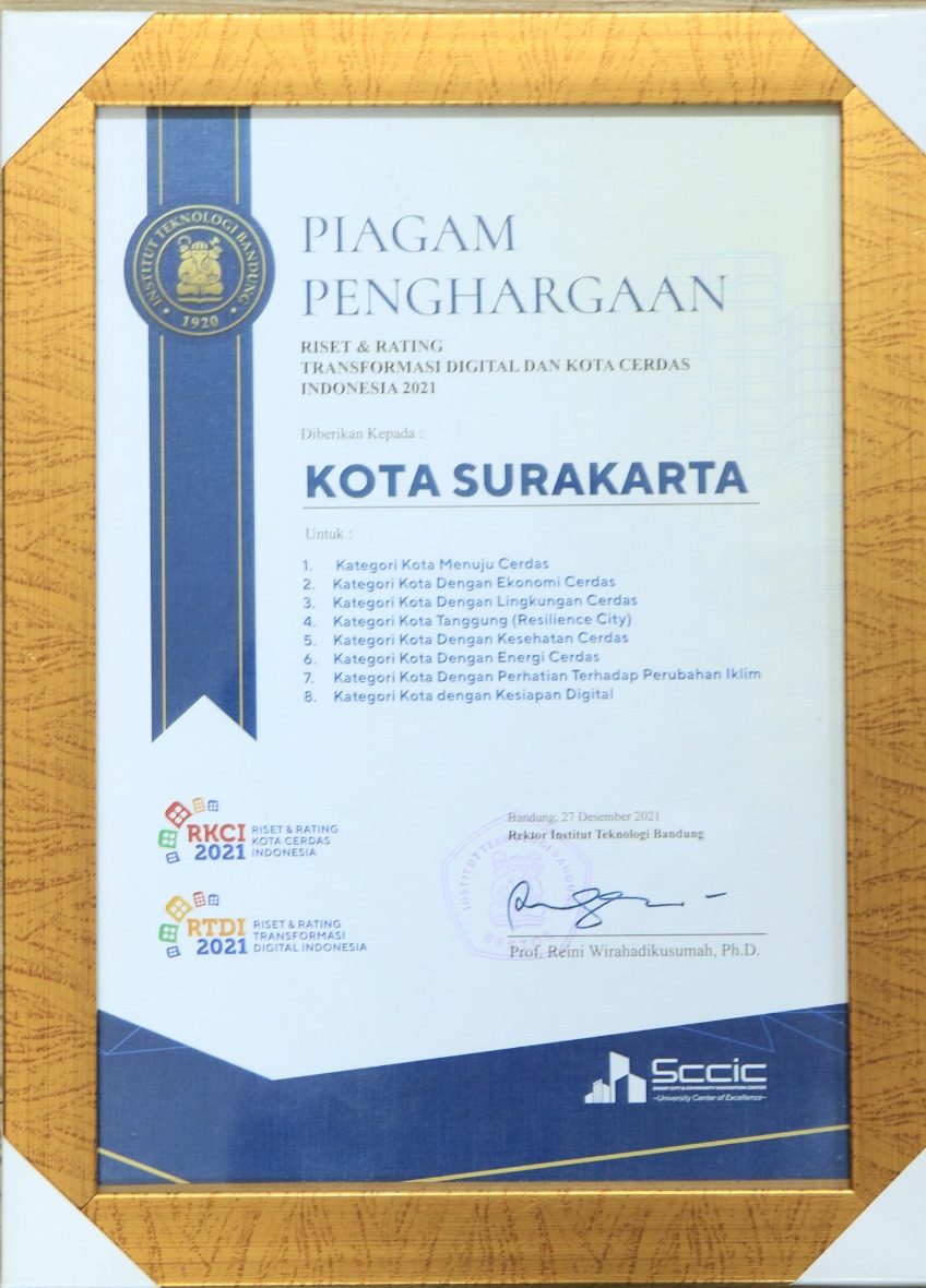 Piagam Penghargaan Riset Dan Rating Transformasi Digital Dan Kota Cerdas Indonesia 2021 Piagam Penghargaan Riset Dan Rating Transformasi Digital Dan Kota Cerdas Indonesia 2021